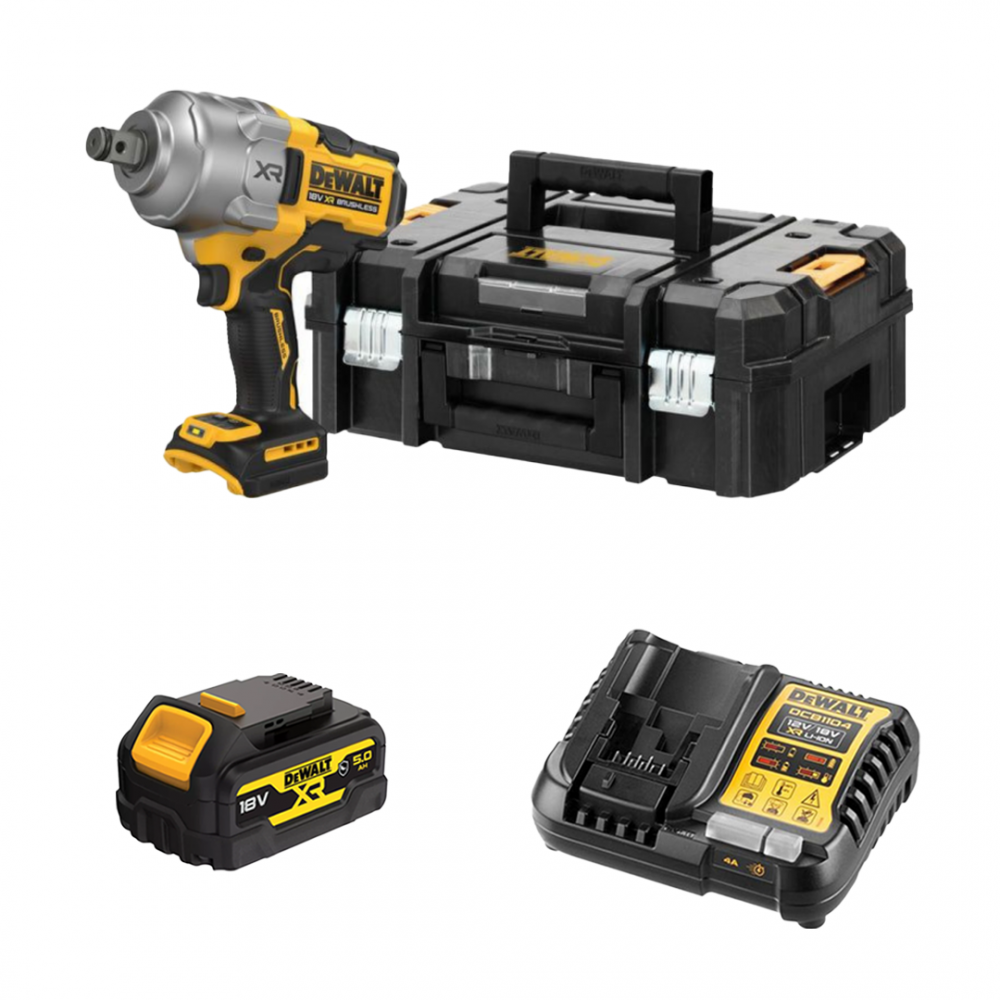 DCF964P1G DeWALT 18V akumuliatorinis veržliasukis (1x5.0 Ah)