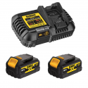 DCB116P2G DeWALT 18V akumuliatorių ir kroviklio rinkinys (2x5.0 Ah)