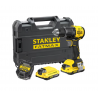SFMCD716D2T Stanley FATMAX gręžtuvas–suktuvas  V20, 2 × 2.0Ah, PRO-STACK lagaminas