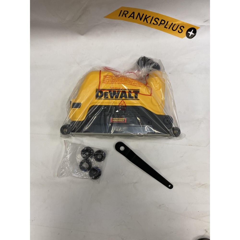 DWE46225 DeWALT 125 mm kampinio šlifuoklio apsauga betono pjovimui