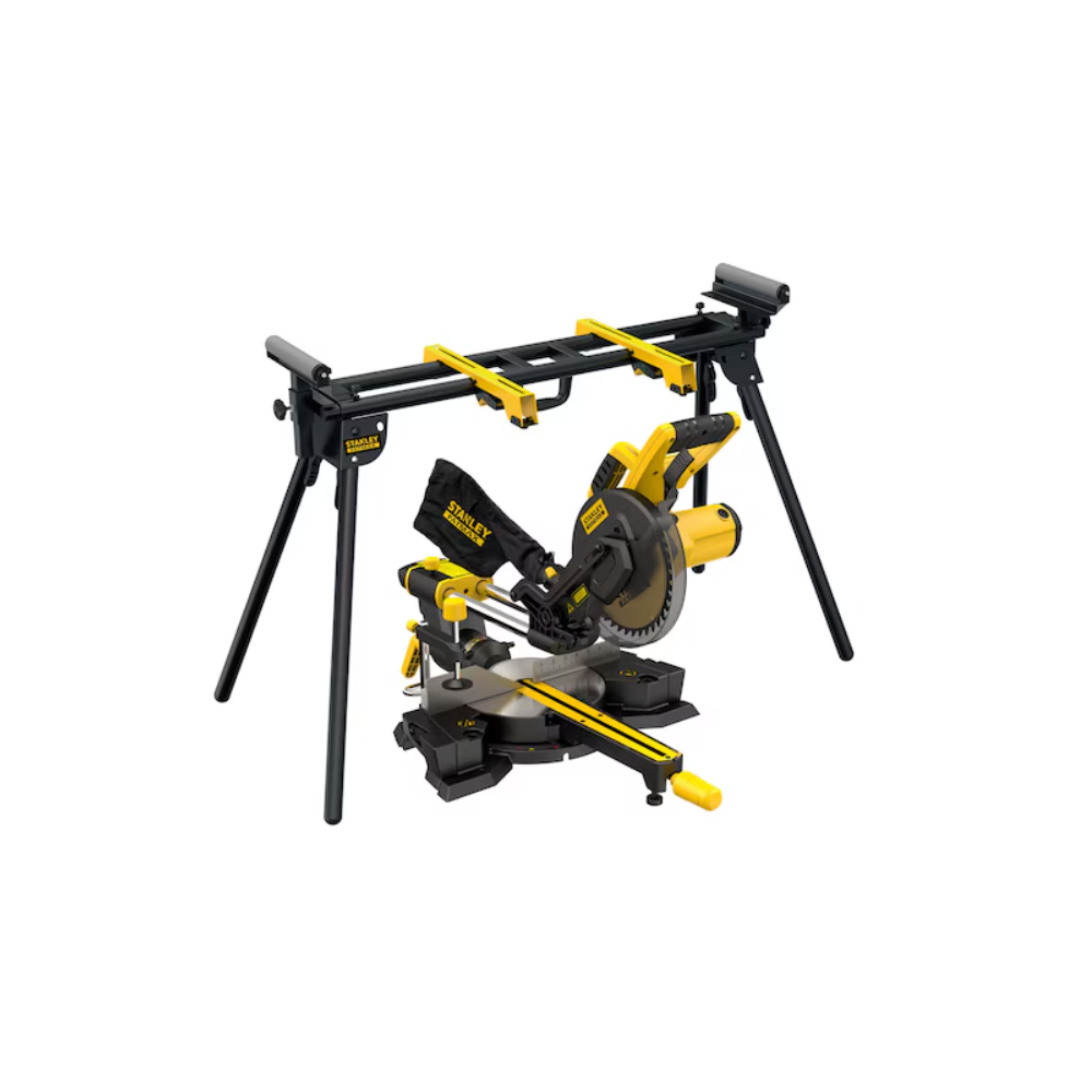 FME721SET Stanley FATMAX skersinio pjovimo staklės su stovu 1500 W 216 mm