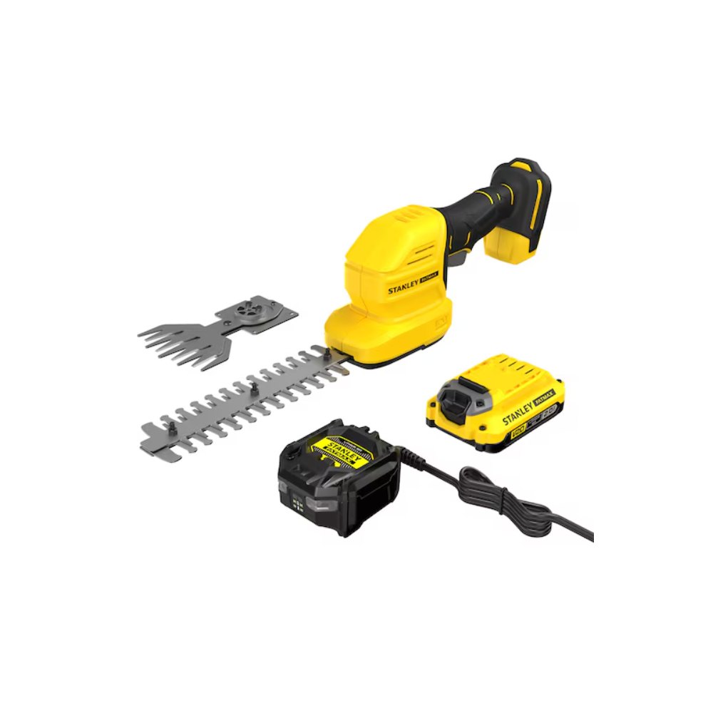 STCSS20D1 Stanley FATMAX V20 18V žirklių – krūmapjovės komplektas (2,0 Ah)