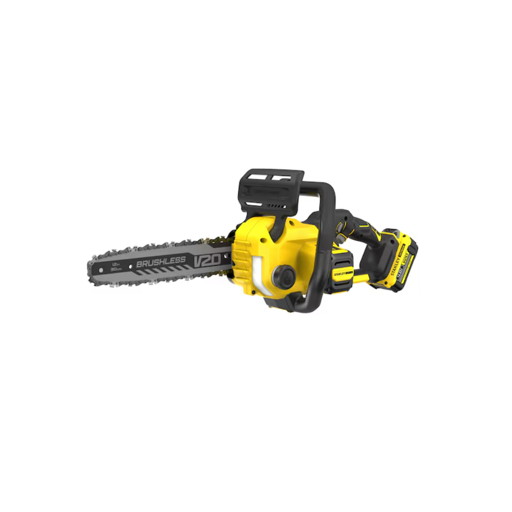 SFMCCS730M1 Stanley FATMAX V20 18V akumuliatorinis grandininis pjūklas 30 cm – 4.0Ah