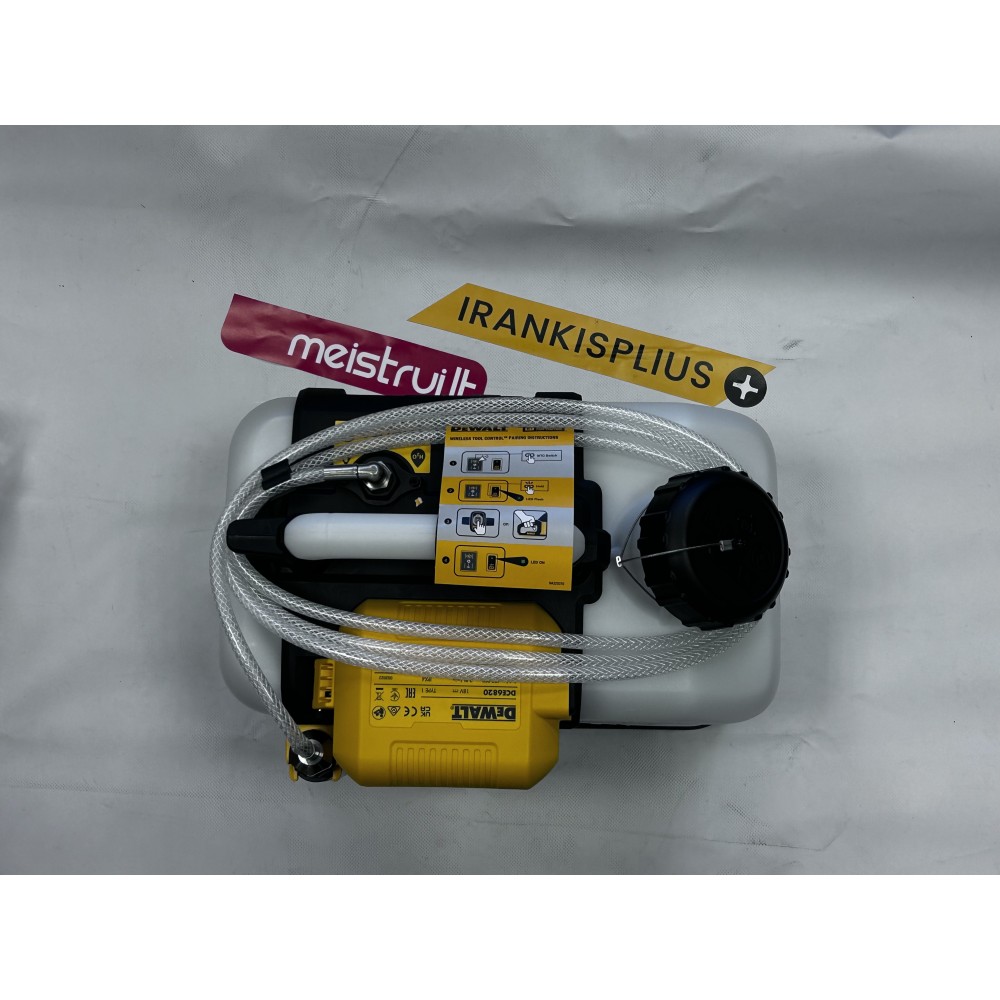 DCE6820N DeWALT 18V vandens bakas dulkių slopinimui 15l