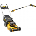 DCMW564P2 DeWALT 2x18V akumuliatorinė žoliapjovė (2x5.0 Ah) + DCMPH566N DeWALT 18V XR 550 mm gyvatvorių žirklės