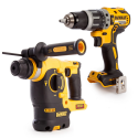DCH253N DeWALT 18V SDS-Plus perforatorius + DCD796N 18V suktuvas-smūginis gręžtuvas