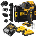 DCD803D2T DeWALT 18V XR akumuliatorinis suktuvas - gręžtuvas, 2×2.0 Ah
