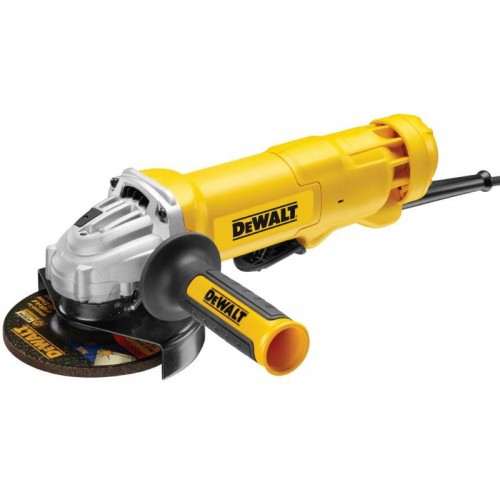 DWE4203 DeWALT 125 mm kampinis šlifuoklis