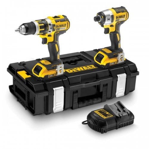 DCK250D2 DeWALT 18V suktuvų rinkinys (2x2.0 Ah)