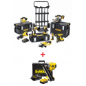 DCK892P4 DeWALT 18 V XR Li-Ion 5.0 Ah 8 ĮRANKIŲ RINKINYS + DeWALT viniakalė