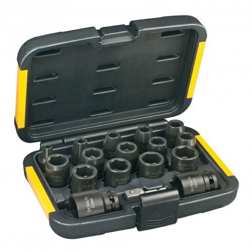 DT7506 DeWALT 1/2" smūginių sukimo galvučių rinkinys (17 vnt.)