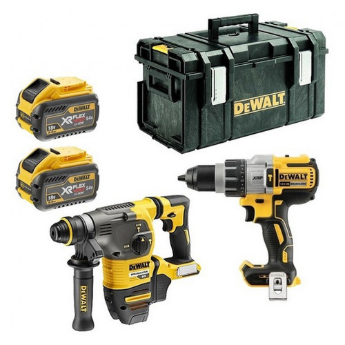 DCK2033X2 DeWALT 18/54V suktuvo - smūginio gręžtuvo ir perforatoriaus rinkinys (2x9.0 Ah)